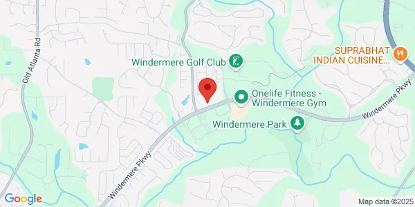 Map of 3850 Windermere Pkwy Ste 105 Cumming, GA 30041