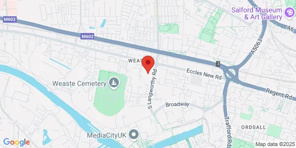 Map of Unit 9 Quays Reach Carolina Way Manchester M50 2ZY United Kingdom