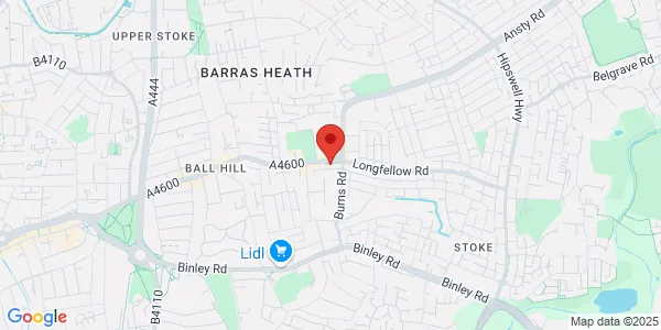 Map of 298 Walsgrave Road Coventry CV2 4BL United Kingdom