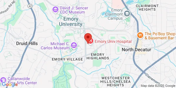 Map of 1365 Clifton Rd Bldg C Atlanta, GA 30322