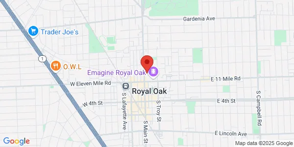 Map of 326 N Main St Royal Oak, MI 48067