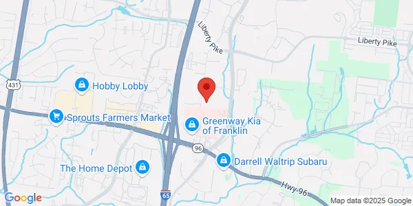 Map of 4323 Carothers Pkwy Franklin, TN 37067