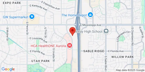 Map of 1300 S Potomac St Ste 104 Aurora, CO 80012