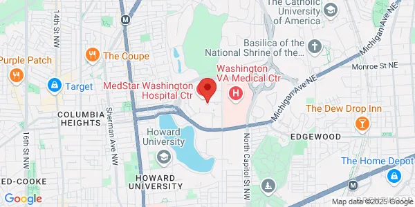 Map of 110 Irving St NW Washington, DC 20010