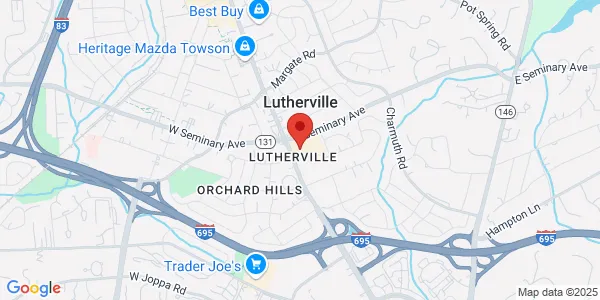 Map of 1407 York Rd Ste 302 Lutherville-Timonium, MD 21093