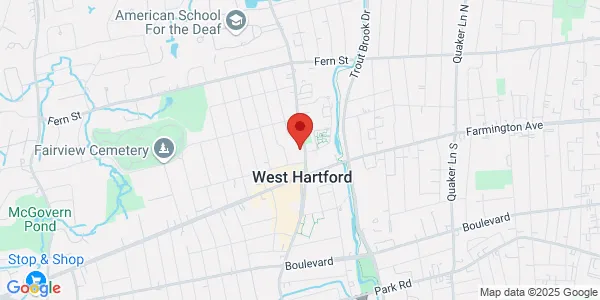 Map of 21 N Main St Ste B West Hartford, CT 06107