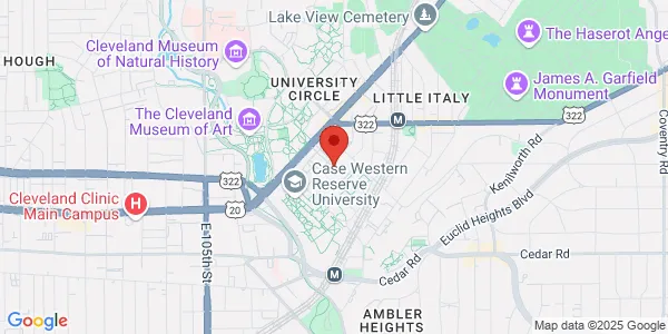 Map of 11100 Euclid Ave Fl 5th Cleveland, OH 44106
