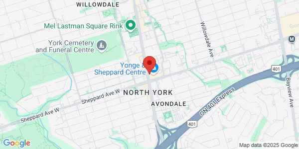 Map of 4841 Yonge Street Floor 2nd Toronto, ON M2N 5X2 Canada