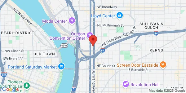 Map of 607 NE Grand Ave Portland, OR 97232