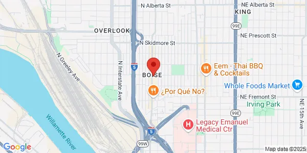 Map of 3872 N Mississippi Ave Portland, OR 97227