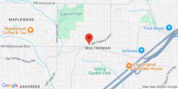 Map of 7855 SW Capitol Hwy Portland, OR 97239