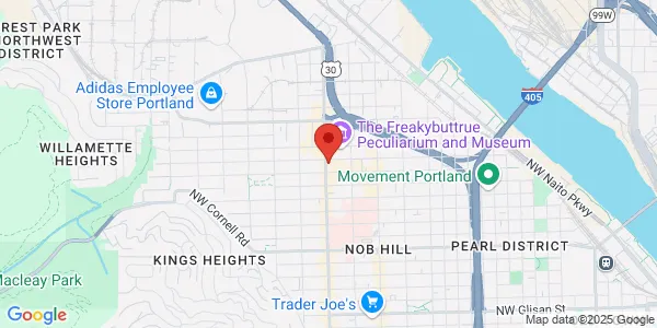 Map of 1662 NW 23rd Ave Portland, OR 97210