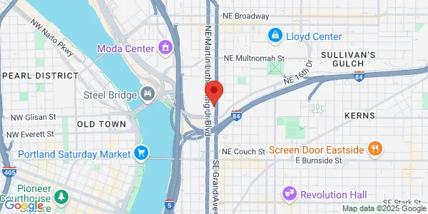 Map of 607 NE Grand Ave Portland, OR 97232