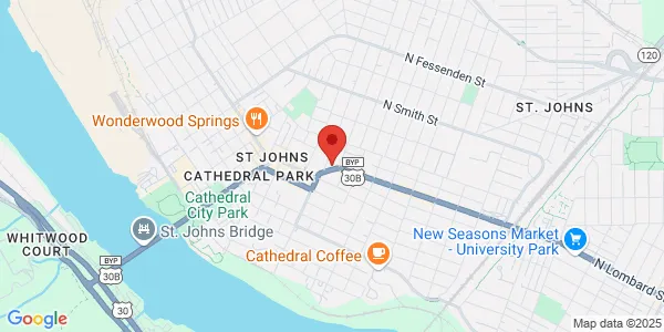 Map of 8179 N Lombard St Portland, OR 97203