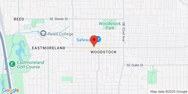 Map of 4415 SE Woodstock Blvd Portland, OR 97206