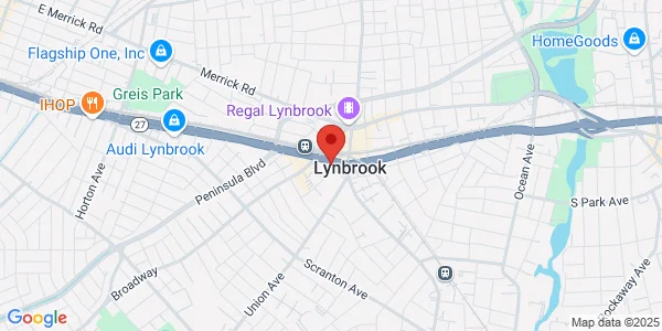 Map of 443 Sunrise Hwy Lynbrook, NY 11563