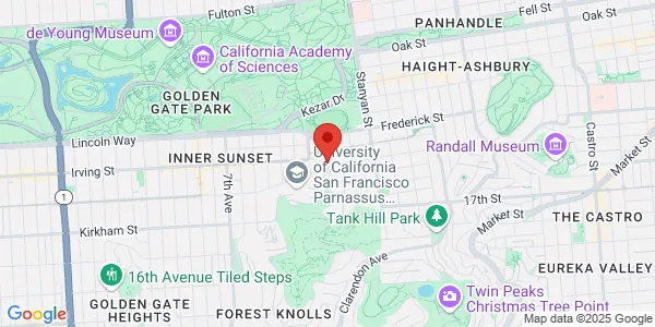 Map of 350 Parnassus Ave Ste 920 San Francisco, CA 94143