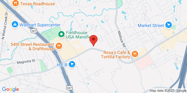 Map of 1831 E Broad St Ste 205 Mansfield, TX 76063