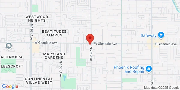 Map of 701 W Glendale Ave Phoenix, AZ 85021