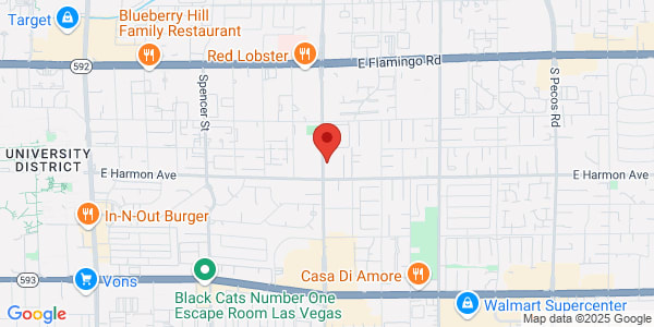 Map of 4472 S Eastern Ave Las Vegas, NV 89119