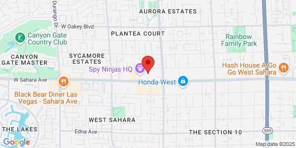 Map of 7908 W Sahara Ave Las Vegas, NV 89117