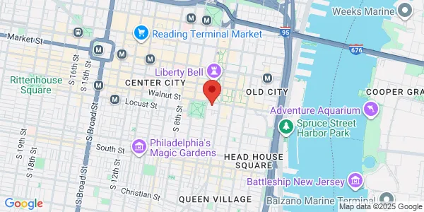 Map of 510 Walnut St Ste 1700 Philadelphia, PA 19106