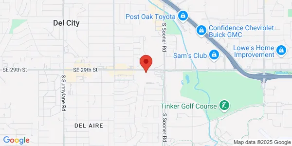 Map of 5300 SE 29th St Del City, OK 73115