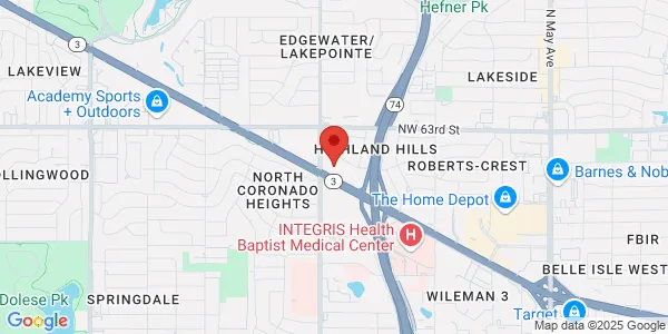 Map of 3617 NW Expressway Oklahoma City, OK 73112