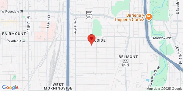 Map of Fort Worth, TX 76104