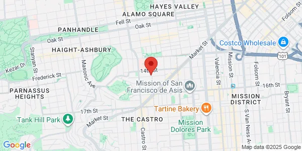 Map of 148 Noe St San Francisco, CA 94114