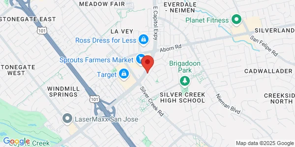 Map of 1680 E Capitol Expy Ste 10 San Jose, CA 95121