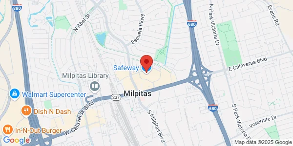 Map of 555 E Calaveras Blvd Milpitas, CA 95035
