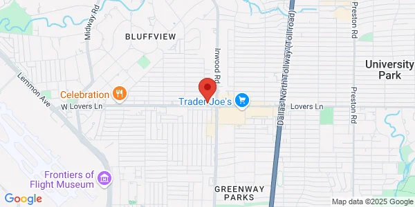 Map of 5201 W Lovers Ln Dallas, TX 75209