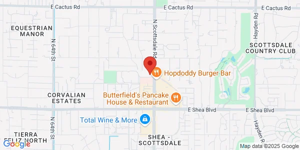 Map of 11000 N Scottsdale Rd Ste 135 Scottsdale, AZ 85254