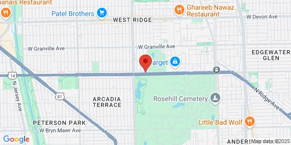 Map of 2300 Peterson Ave Chicago, IL 60659