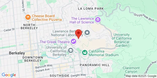 Map of 1 Cyclotron Rd Berkeley, CA 94720