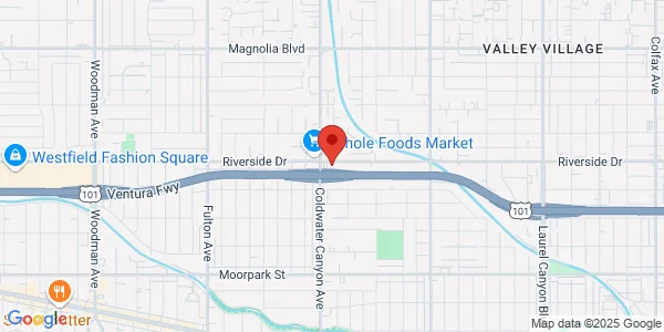 Map of 12840 Riverside Dr Ste 202 Sherman Oaks, CA 91607