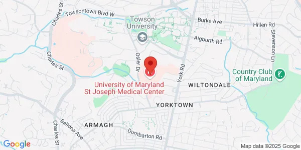 Map of 7501 Osler Dr Ste 204-B Towson, MD 21204