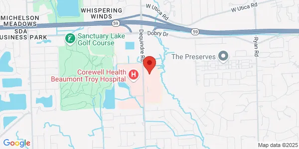 Map of 44344 Dequindre Rd Ste 460 Sterling Heights, MI 48314