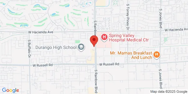 Map of 5495 S Rainbow Blvd Unit  202 Las Vegas, NV 89118