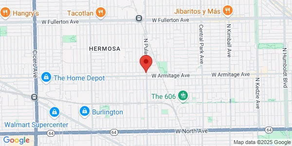 Map of 2008 N Pulaski Rd Chicago, IL 60639