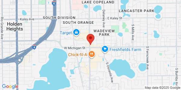 Map of 2609 South Orange Ave Orlando, FL 32806