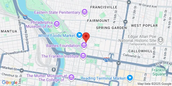 Map of 2000 Hamilton St Ste 301 Philadelphia, PA 19130