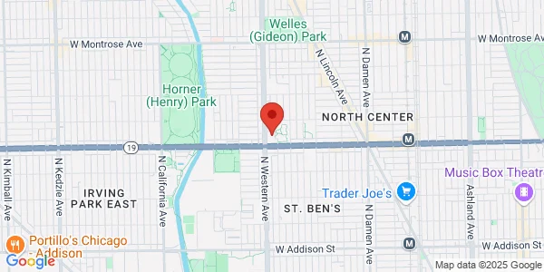 Map of 4025 N Western Ave Chicago, IL 60618