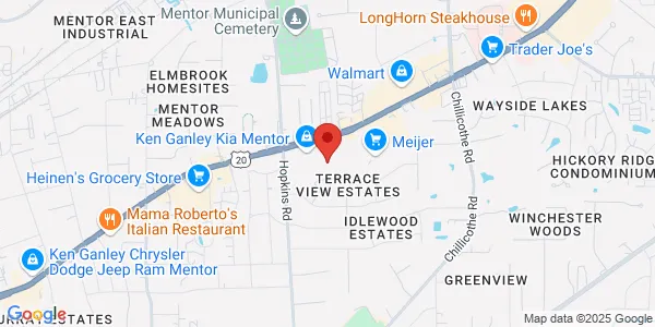 Map of 9110 Mentor Avenue Unit 9 B Unit 9 B Mentor, OH 44060