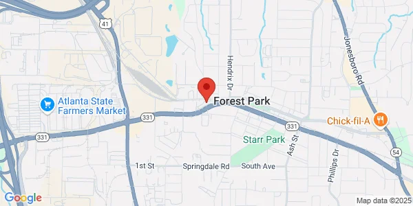 Map of 528 Forest Pkwy Forest Park, GA 30297