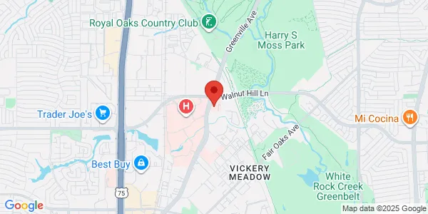 Map of 8440 Walnut Hill Ln Ste 350 Dallas, TX 75231