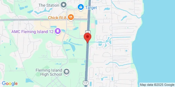 Map of 4565 US Hwy 17 S Ste 150 Fleming Island, FL 32003