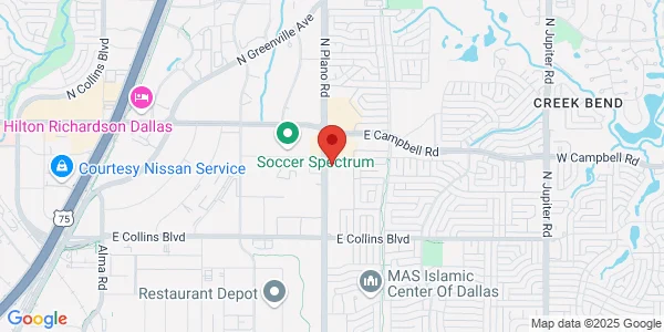 Map of 1778 N Plano Rd Ste 300 Richardson, TX 75081