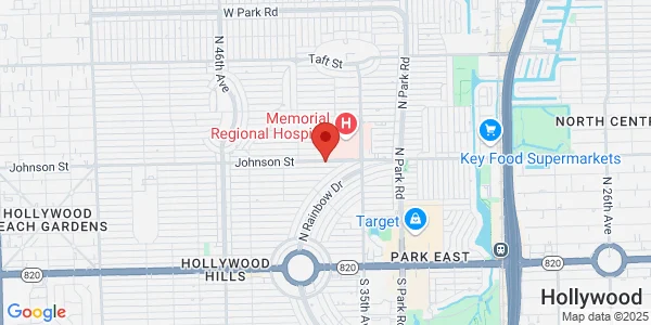 Map of 3800 Johnson St Ste B Hollywood, FL 33021